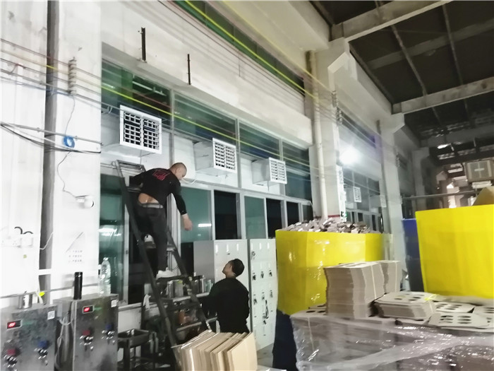 环保空调直吹安装图片